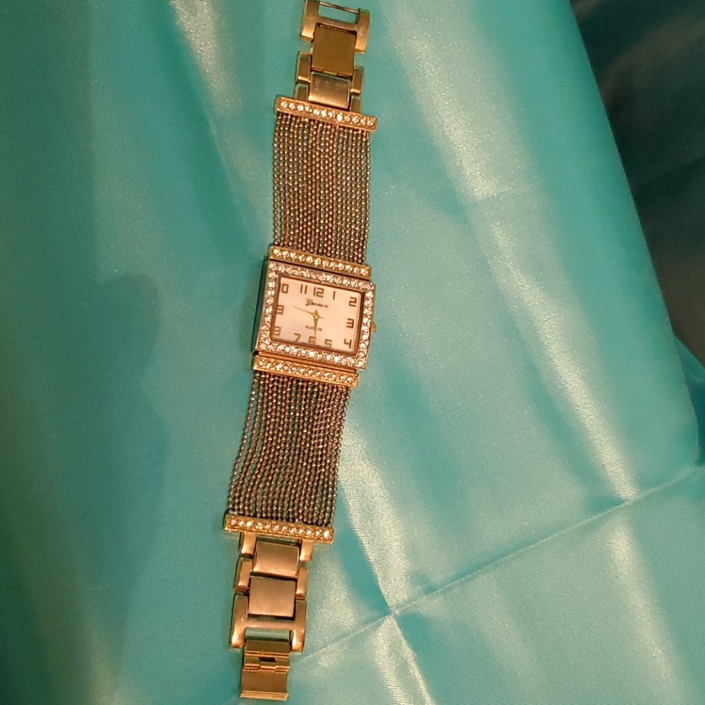 Silver and Gold 8" Womens Watch